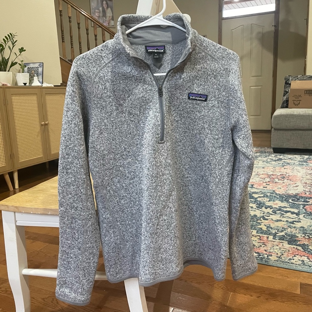 Gray Patagonia Better Sweater Quarter Zip